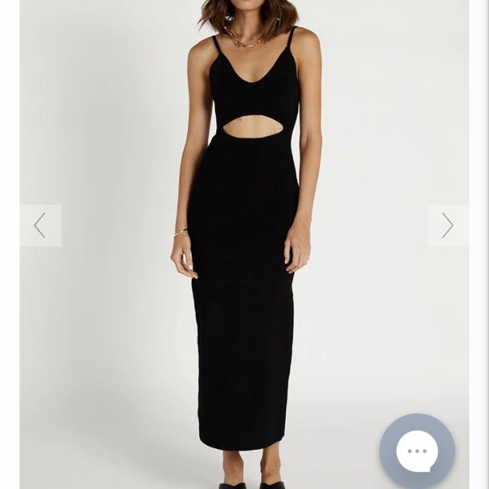 Dissh Cut Out Knit Midi Dress